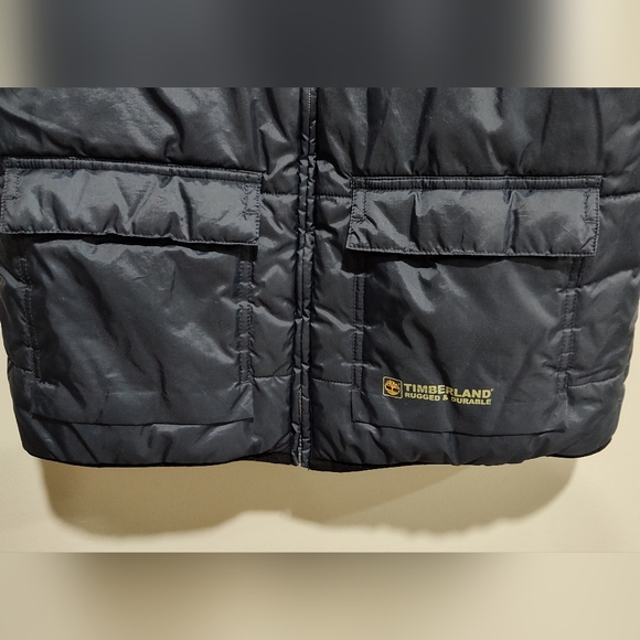 Timberland Men's Utility Puffer Vest, Blue, Pockets, Lined, Durable, Size L - Picture 2 of 8